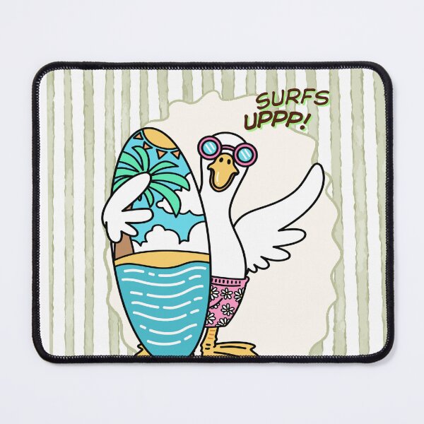 Item preview,  Silly Goose Summer Club - "SURFS UP" Retro Cartoon design  designed and sold by MKTreasures.