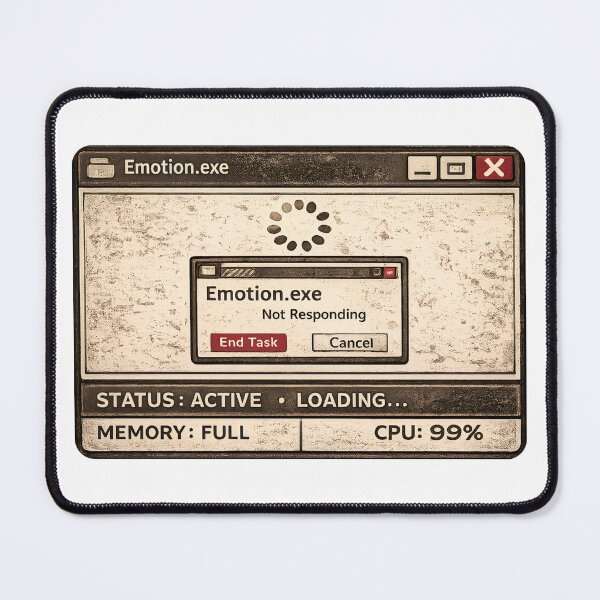 Item preview, Emotion.exe Not Responding - Retro Office Burnout System Dashboard designed and sold by WorkXPlay.