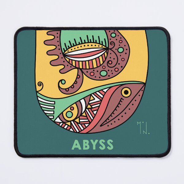 Item preview, Abyss Deep Ocean Fish Psychedelic Doodle Art designed and sold by MonoGarabato.