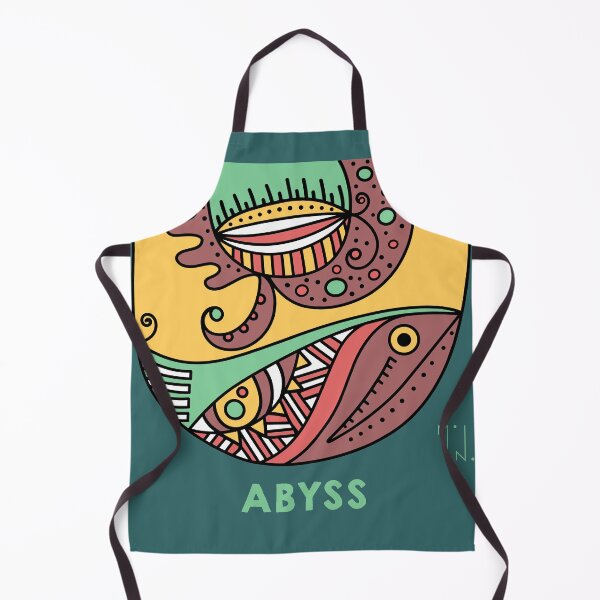 Item preview, Abyss Deep Ocean Fish Psychedelic Doodle Art designed and sold by MonoGarabato.