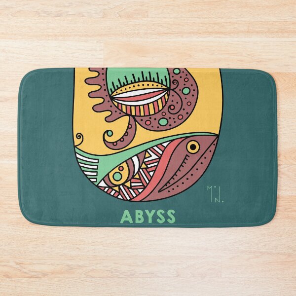 Item preview, Abyss Deep Ocean Fish Psychedelic Doodle Art designed and sold by MonoGarabato.