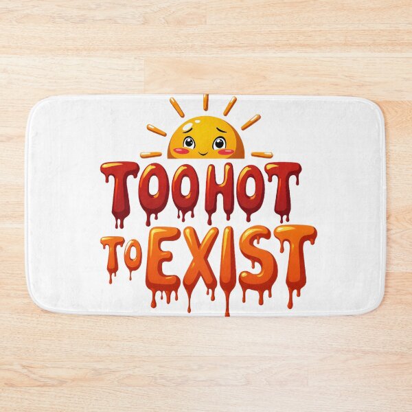 Item preview, Melting Summer Cartoon Text Illustration designed and sold by Wear2Transform.
