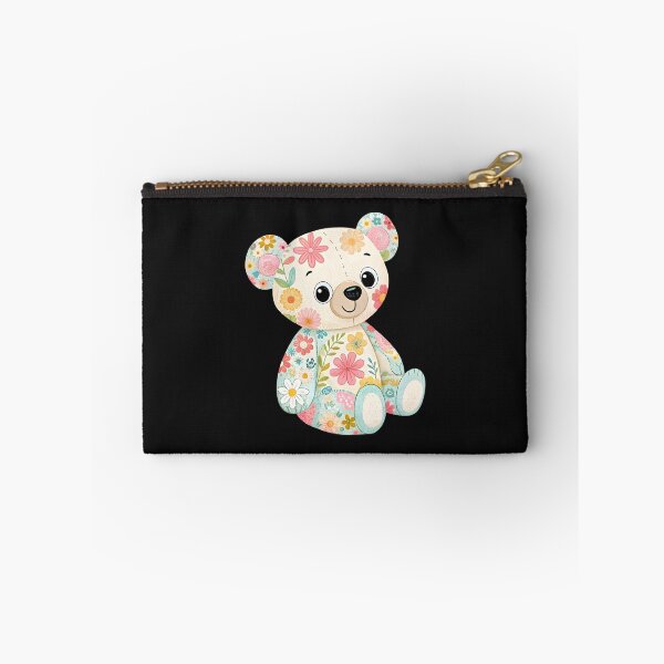Item preview, Lovely floral teddy bear designed and sold by trendspatterns.