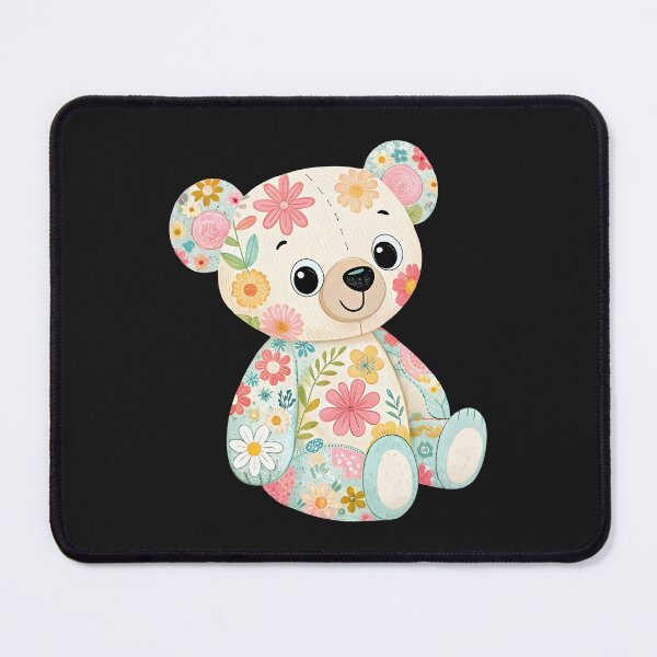 Item preview, Lovely floral teddy bear designed and sold by trendspatterns.
