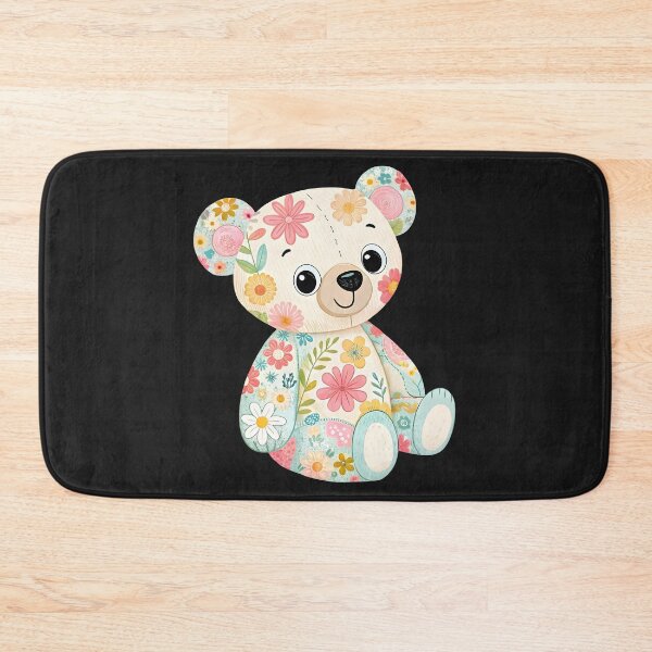 Item preview, Lovely floral teddy bear designed and sold by trendspatterns.
