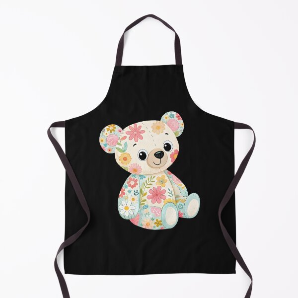 Item preview, Lovely floral teddy bear designed and sold by trendspatterns.