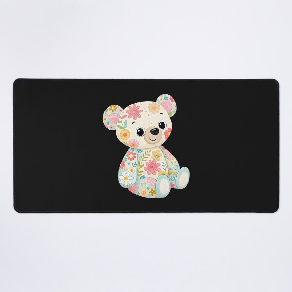Item preview, Lovely floral teddy bear designed and sold by trendspatterns.
