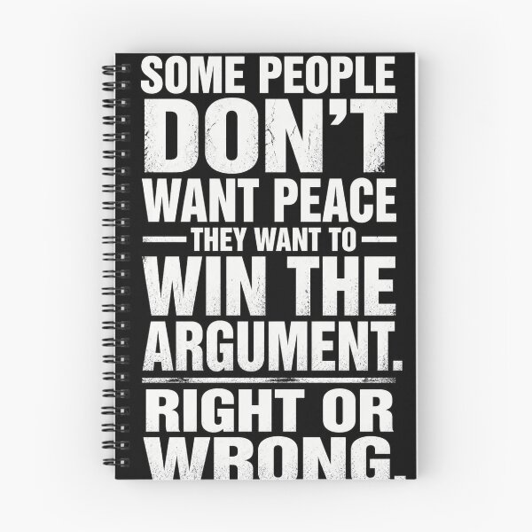 Item preview, Some people dont want peace, they want to win the argument, right or wrong| Bold Political Quote Poster designed and sold by The Digital Compass.