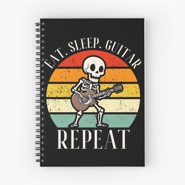 Item preview, Eat. Sleep. Guitar. Repeat Skeleton Design designed and sold by OldSkullDesigns.
