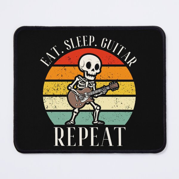 Item preview, Eat. Sleep. Guitar. Repeat Skeleton Design designed and sold by OldSkullDesigns.