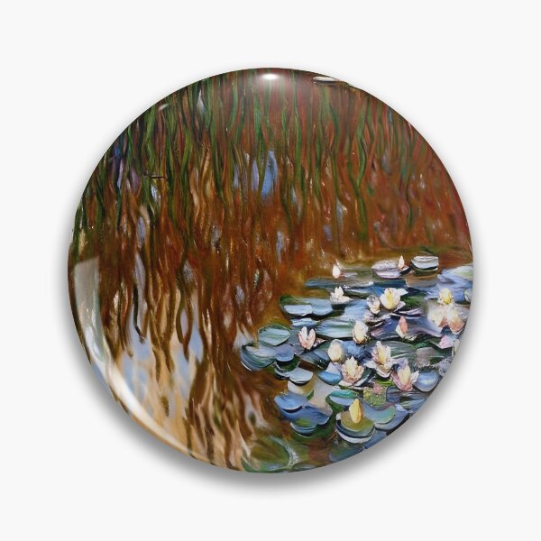 Item preview, Water Lilies: Impression of Reflections & Blossoming Surfaces (1919-7) designed and sold by artdesignsnow.