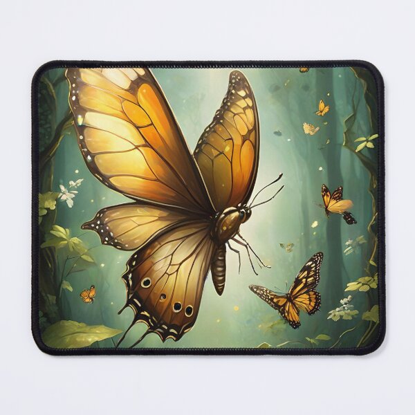 Item preview, Golden Butterflies in the Enchanted Forest designed and sold by NeyhineAngelionShop.