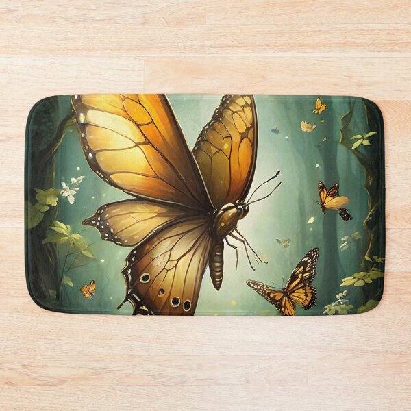 Item preview, Golden Butterflies in the Enchanted Forest designed and sold by NeyhineAngelionShop.