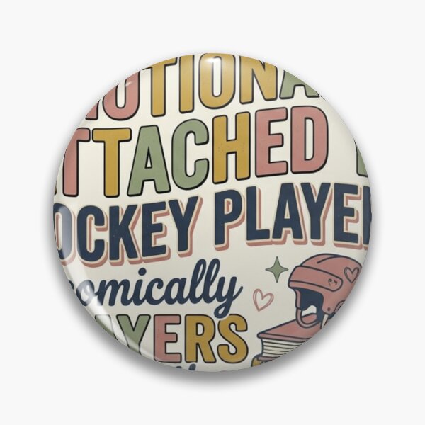 Item preview, Emotionally Attached To Fictional Hockey Players Cute Retro Bookish. designed and sold by  BreedCraft Studio.