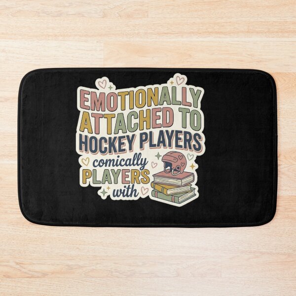 Item preview, Emotionally Attached To Fictional Hockey Players Cute Retro Bookish. designed and sold by  BreedCraft Studio.