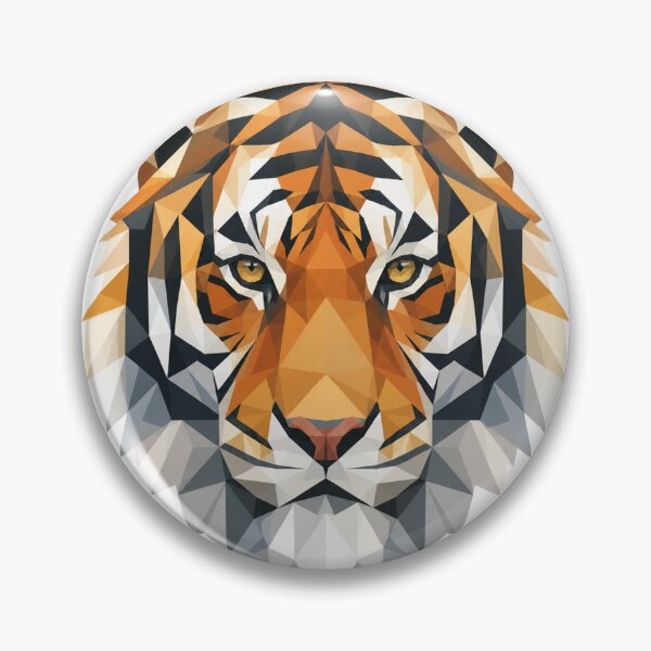 Item preview, Geometric Low Poly Tiger Head Art designed and sold by the-TeeSpark.