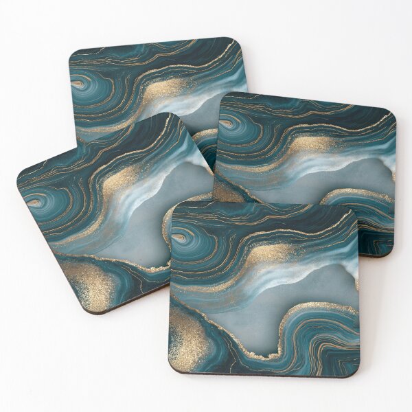 Item preview, Marble Luxurious Surface Navy And Gold designed and sold by artsandsoul.