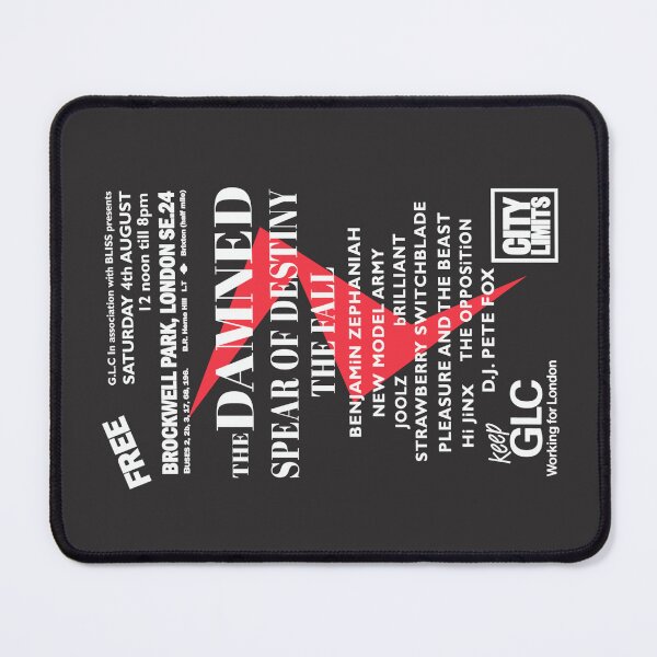 Item preview, GLC Festival - The Damned at Brockwell Park 1984 designed and sold by Radical Poster Collective.