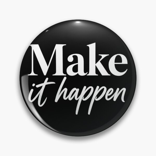 Item preview, Make It Happen Typography designed and sold by the-TeeSpark.