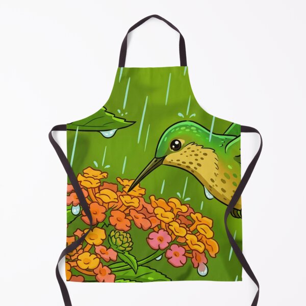 Item preview, Hummingbird and Lantana Blossoms in a Summer Rain designed and sold by BLUESKY11a.