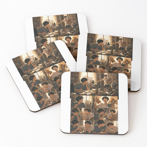 Item preview, Student Life Cozy Reading Room Comic Print designed and sold by Grafititee.