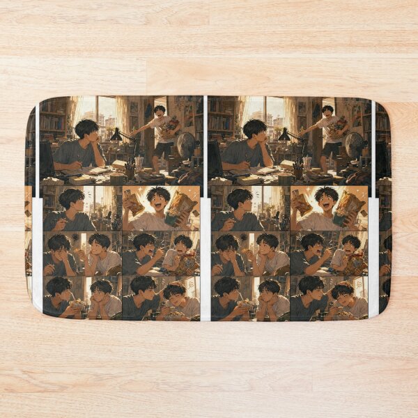 Item preview, Student Life Cozy Reading Room Comic Print designed and sold by Grafititee.