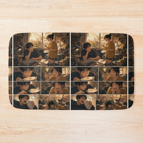 Item preview, Student Life Cozy Reading Room Comic Print designed and sold by Grafititee.
