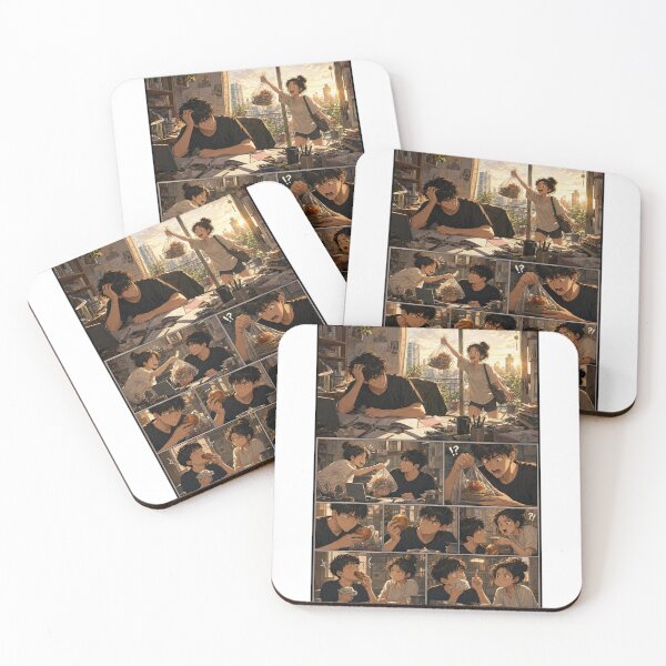 Item preview, Student Life Cozy Reading Room Comic Print designed and sold by Grafititee.
