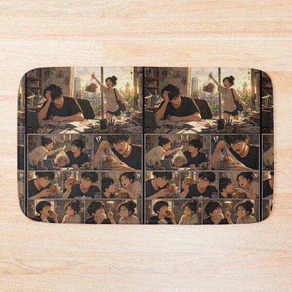 Item preview, Student Life Cozy Reading Room Comic Print designed and sold by Grafititee.
