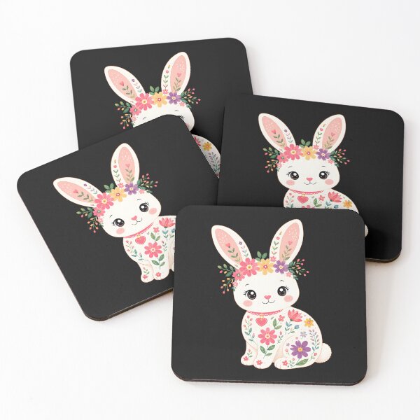 Item preview, Cute floral baby bunny designed and sold by trendspatterns.