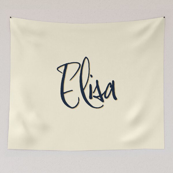 Item preview, ELISA personalized type design designed and sold by CharlottePlaceArt.