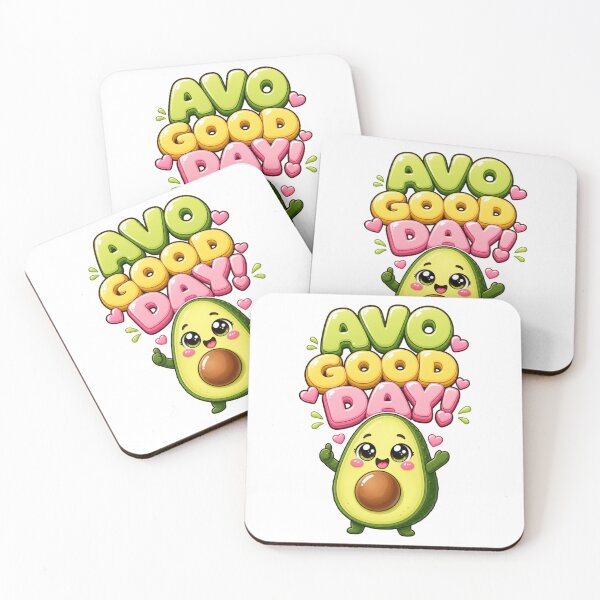 Item preview, Avo Good Day Cute Kawaii Avocado with Saying designed and sold by BoosterShop.