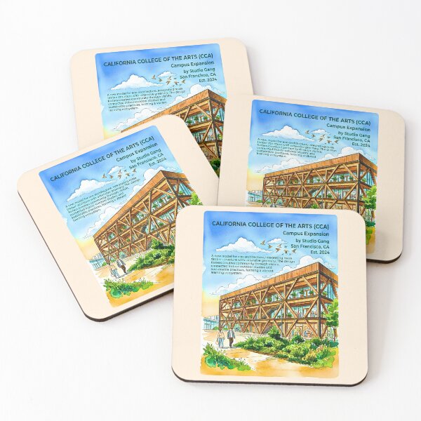 Item preview, California College of the Arts Campus Expansion Architectural Watercolor designed and sold by EvergreenPark - Tee Studio.