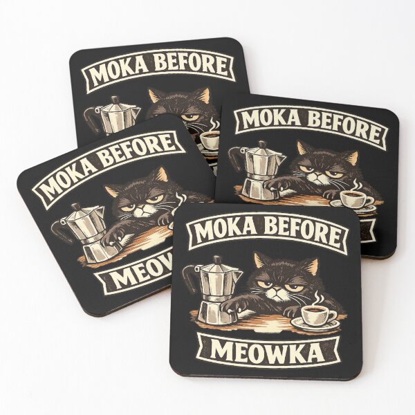 Item preview, Moka Before Meowka designed and sold by Concrete Coffee Studio.