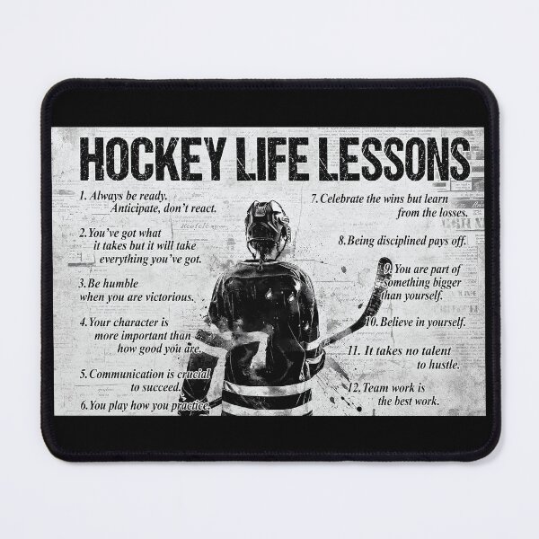 Item preview, Hockey Life Lessons Gift For Daughter Sister , Hockey posters for Girls room, Hockey Poster for Bedroom Bathroom Living Room designed and sold by MorningJoco.