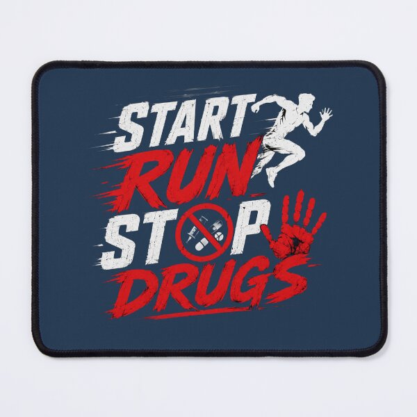 Item preview, Start Run Stop Drugs Anti Drug Awareness T-Shirt designed and sold by CoolGTees.