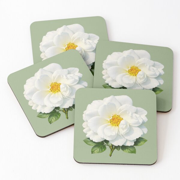 Item preview, Elegant White Briar Rose Botanical Illustration  designed and sold by StoryVibes.