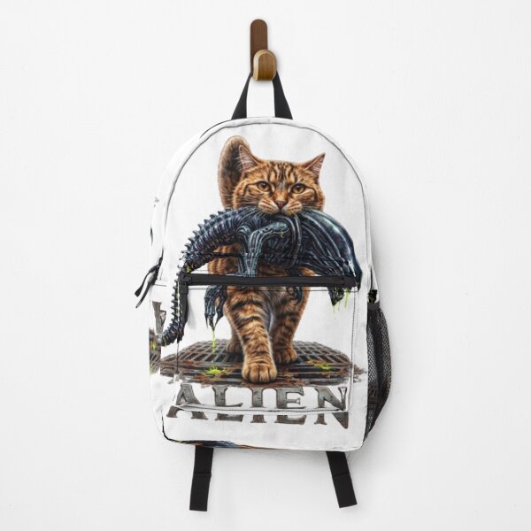 Item preview, Alien The Short Version Cat Shirt – Sci-Fi Horror Parody Graphic Tee - Cat Carrying a Xenomorph – Funny Alien Sci-Fi Parody Pet Art designed and sold by RaresS.