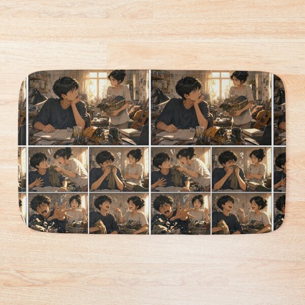 Item preview, Student Life Cozy Reading Room Comic Print designed and sold by Grafititee.