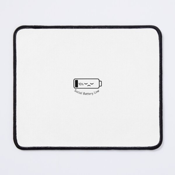 Item preview, Social Battery Low Funny Introvert Sticker designed and sold by Enjoy237.