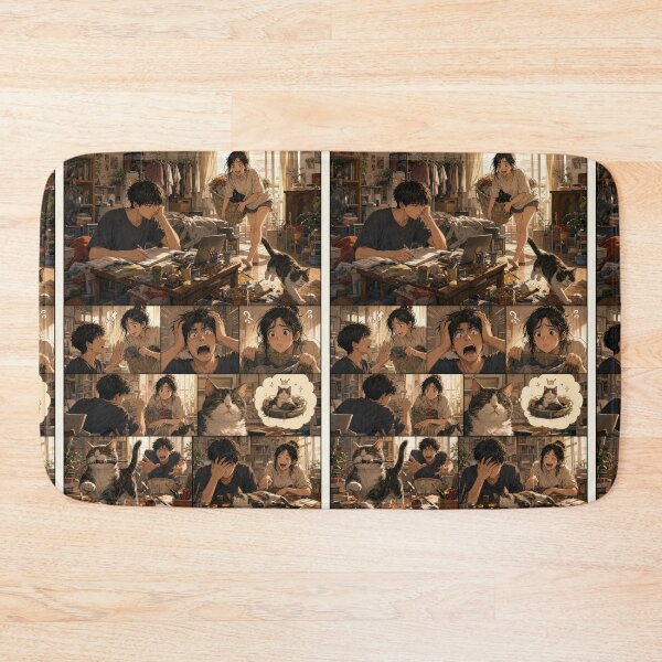 Item preview, Student Life Cozy Reading Room Comic Print designed and sold by Grafititee.