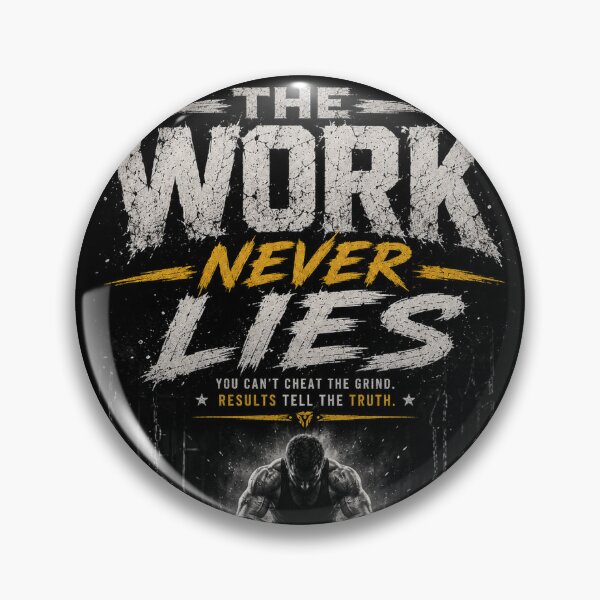 Item preview, The Work Never Lies | Gym Motivation Streetwear designed and sold by AuraPixelDesign.