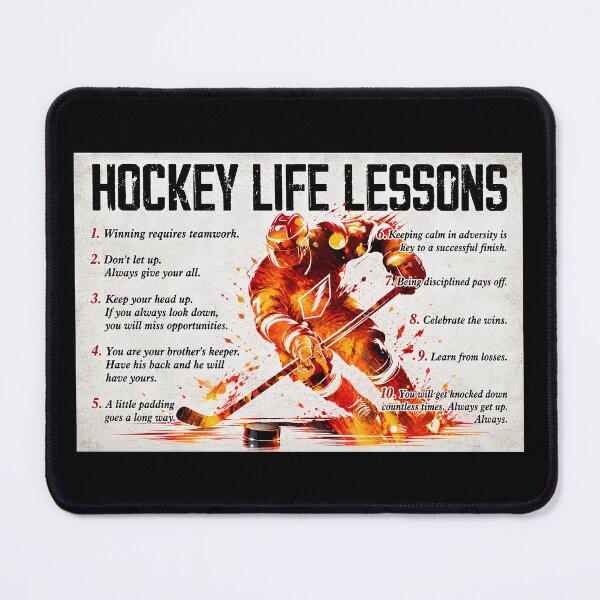 Item preview, Hockey Life Lessons Gift For Dad , Hockey Life Lessons Gift For Boys , Hockey Poster for Bedroom Bathroom Living Room, Vintage Hockey Sports Wall Art designed and sold by Jackchapman97.