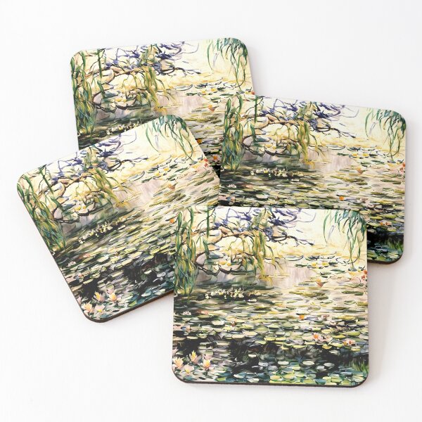 Item preview, Water Lilies: Impression of Reflections & Blossoming Surfaces (1920) designed and sold by artdesignsnow.