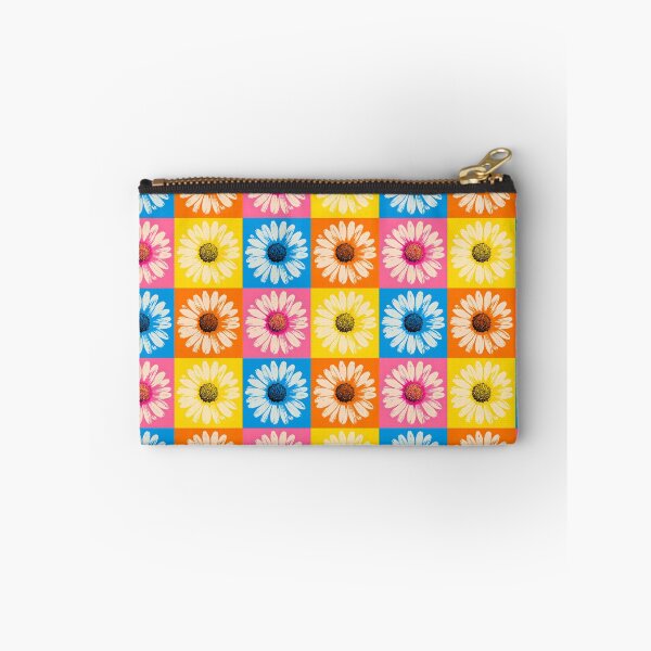 Item preview, Colorful Pop Art Daisies Grid Retro Floral  designed and sold by ChubbyGoong.