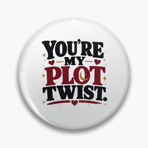 Item preview, You're My Plot Twist | Romantic Vintage Typography T-Shirt Design designed and sold by Lovestickerco.