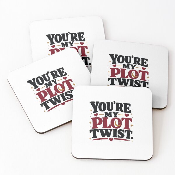 Item preview, You're My Plot Twist | Romantic Vintage Typography T-Shirt Design designed and sold by Lovestickerco.
