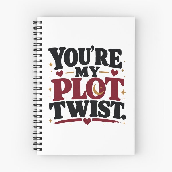 Item preview, You're My Plot Twist | Romantic Vintage Typography T-Shirt Design designed and sold by Lovestickerco.