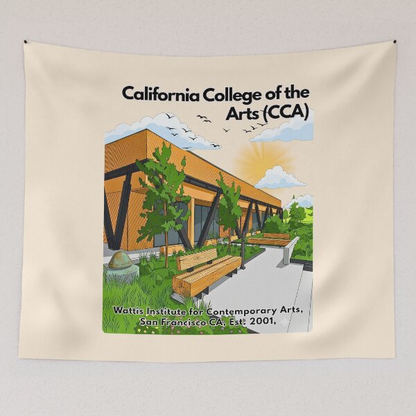 Item preview, CCA Wattis Institute Architectural Sketch Art designed and sold by EvergreenPark - Tee Studio.