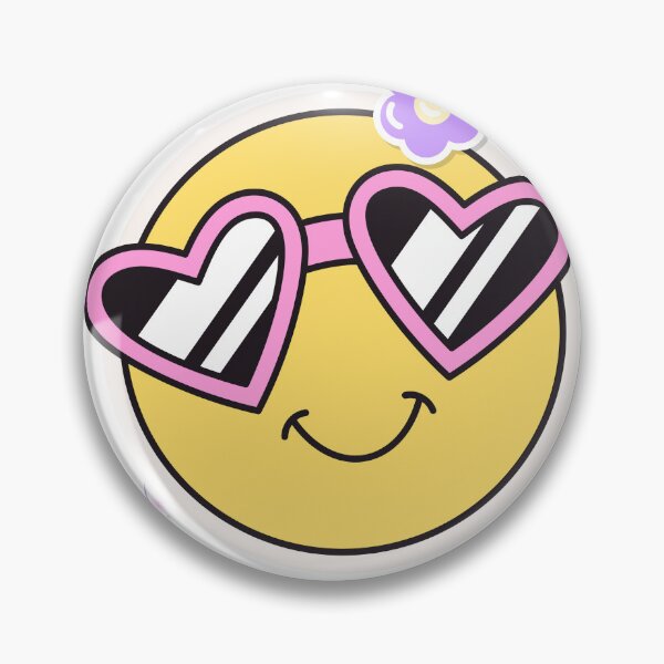 Item preview, Cute Retro Smiley Face Heart Sunglasses Emoji designed and sold by Cafya.
